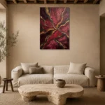 Premium Wall Art Dikey Html Edition – WABISABI2806060 presented in a sophisticated home setting