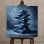 Premium Wall Art Kare Html Edition – WABISABI2806061 displayed on a studio easel