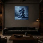 Premium Wall Art Kare Html Edition – WABISABI2806061 shown in a warm modern interior