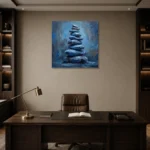 Premium Wall Art Kare Html Edition – WABISABI2806062 displayed in a contemporary gallery-inspired room