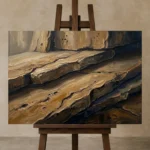Premium Wall Art Yatay Html Edition – WABISABI2806065 displayed on a studio easel