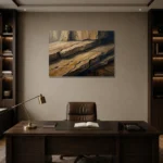 Premium Wall Art Yatay Html Edition – WABISABI2806065 displayed in a contemporary gallery-inspired room