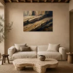 Premium Wall Art Yatay Html Edition – WABISABI2806065 presented in a sophisticated home setting