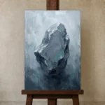 Premium Wall Art Dikey Html Edition – WABISABI2806068 displayed on a studio easel