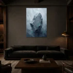 Premium Wall Art Dikey Html Edition – WABISABI2806068 shown in a warm modern interior