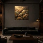 Premium Wall Art Kare Html Edition – WABISABI2806070 shown in a warm modern interior