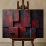 Premium Wall Art Yatay Html Edition – WABISABI2806074 displayed on a studio easel