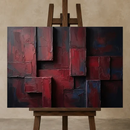 Premium Wall Art Yatay Html Edition – WABISABI2806074 displayed on a studio easel