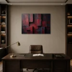 Premium Wall Art Yatay Html Edition – WABISABI2806074 displayed in a contemporary gallery-inspired room