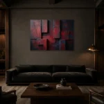 Premium Wall Art Yatay Html Edition – WABISABI2806074 shown in a warm modern interior