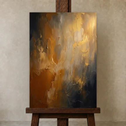 Premium Wall Art Dikey Html Edition – WABISABI2806076 displayed on a studio easel