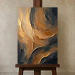 Premium Wall Art Dikey Html Edition – WABISABI2806077 displayed on a studio easel