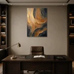 Premium Wall Art Dikey Html Edition – WABISABI2806077 displayed in a contemporary gallery-inspired room