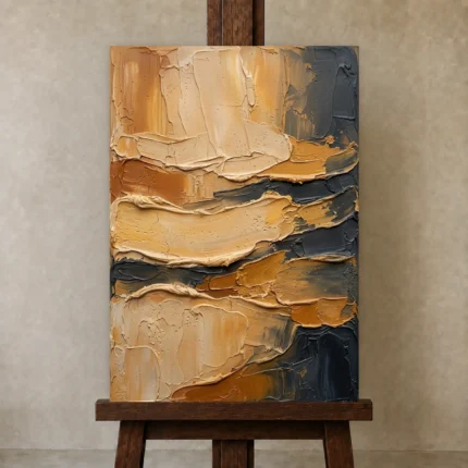 Premium Wall Art Dikey Html Edition – WABISABI2806078 displayed on a studio easel