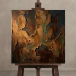 Premium Wall Art Kare Html Edition – WABISABI2806080 displayed on a studio easel