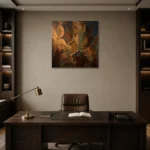 Premium Wall Art Kare Html Edition – WABISABI2806080 displayed in a contemporary gallery-inspired room