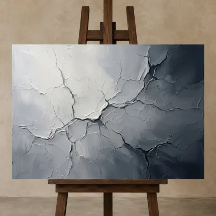 Premium Wall Art Yatay Html Edition – WABISABI2806082 displayed on a studio easel