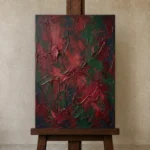 Premium Wall Art Dikey Html Edition – WABISABI2806085 displayed on a studio easel