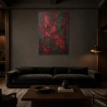 Premium Wall Art Dikey Html Edition – WABISABI2806085 shown in a warm modern interior