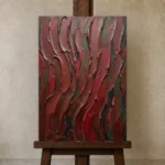 Premium Wall Art Dikey Html Edition – WABISABI2806086 displayed on a studio easel