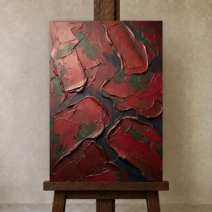 Premium Wall Art Dikey Html Edition – WABISABI2806087 displayed on a studio easel
