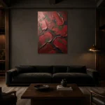 Premium Wall Art Dikey Html Edition – WABISABI2806087 shown in a warm modern interior