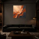 Premium Wall Art Kare Html Edition – WABISABI2806088 shown in a warm modern interior