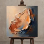 Premium Wall Art Kare Html Edition – WABISABI2806089 displayed on a studio easel