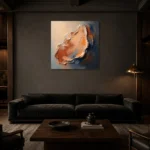 Premium Wall Art Kare Html Edition – WABISABI2806089 shown in a warm modern interior