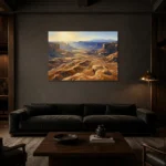 Premium Wall Art Yatay Html Edition – WABISABI2806091 shown in a warm modern interior