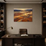 Premium Wall Art Yatay Html Edition – WABISABI2806093 displayed in a contemporary gallery-inspired room