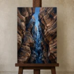 Premium Wall Art Dikey Html Edition – WABISABI2806095 displayed on a studio easel
