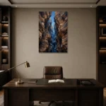 Premium Wall Art Dikey Html Edition – WABISABI2806095 displayed in a contemporary gallery-inspired room