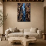 Premium Wall Art Dikey Html Edition – WABISABI2806095 presented in a sophisticated home setting