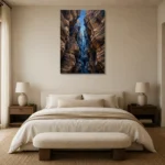 Premium Wall Art Dikey Html Edition – WABISABI2806095 showcased in an elegant minimalist interior