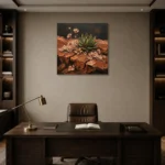 Premium Wall Art Kare Html Edition – WABISABI2806099 displayed in a contemporary gallery-inspired room