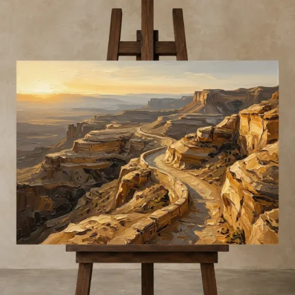 Premium Wall Art Yatay Html Edition – WABISABI2806100 displayed on a studio easel
