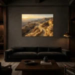 Premium Wall Art Yatay Html Edition – WABISABI2806100 shown in a warm modern interior