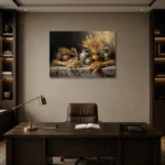 Premium Wall Art Yatay Html Edition – WABISABI2806101 displayed in a contemporary gallery-inspired room