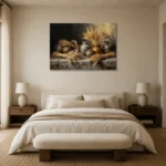 Premium Wall Art Yatay Html Edition – WABISABI2806101 showcased in an elegant minimalist interior
