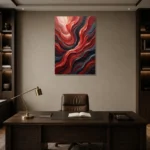 Premium Wall Art Dikey Html Edition – WABISABI2806103 displayed in a contemporary gallery-inspired room