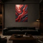Premium Wall Art Dikey Html Edition – WABISABI2806103 shown in a warm modern interior