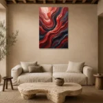 Premium Wall Art Dikey Html Edition – WABISABI2806103 presented in a sophisticated home setting