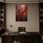 Premium Wall Art Dikey Html Edition – WABISABI2806104 displayed in a contemporary gallery-inspired room