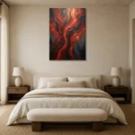 Premium Wall Art Dikey Html Edition – WABISABI2806104 showcased in an elegant minimalist interior