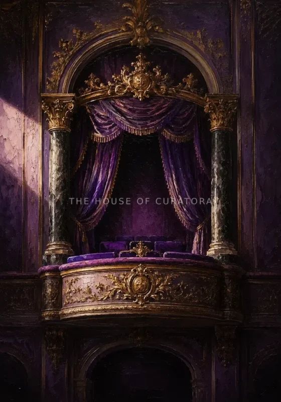 Violet Sentinel Grand Opera Box Purple Home Theater Wall Art